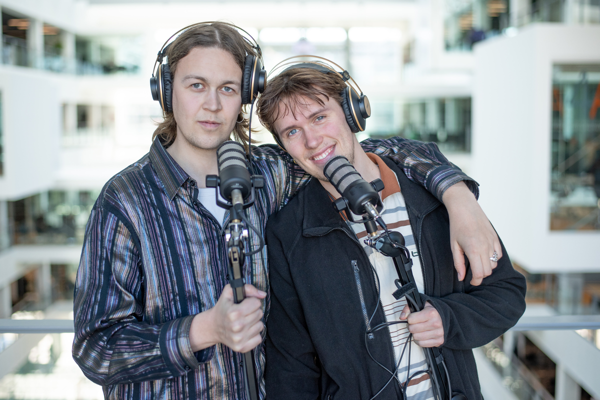 Alvin and Niels, the founders of the Radio. More members have just joined the radio and we will have some pictures of all of us soon!